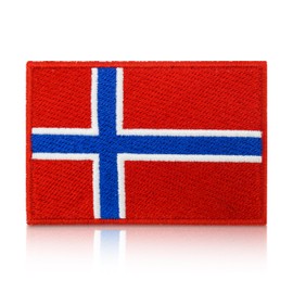 Norway Flag Patch with Hook-and-Loop Back, Norway Patches, Norwegian Flag Patches Finally Home