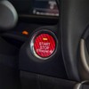 M.JVisun Ignition Switch Sticker, Carbon Fibre One-Button Start Button Cover,