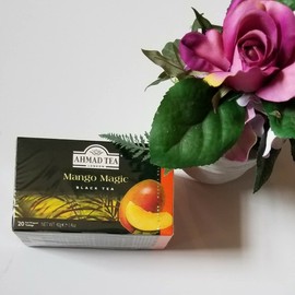 (Pack of 6) Ahmad Mango Magic Black Tea, 20 Bags/box (Total 120 Bags)