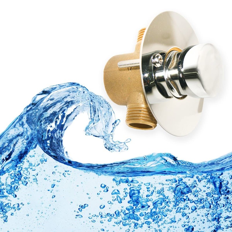 GOLDMAN SERVICE Chrome Plated Timed Short Water Spout Tap Water