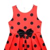 Lito Angels Ladybug Red and Black Polka Dot Fancy Dress