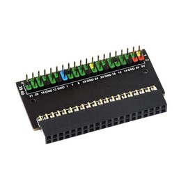 Fits Raspberry Pi 400 GPIO Header Adapter, 2 x 40-Pin Header, Leaning Version, Angled Header Expansion, Convenient to Use Hats (PI400-GPIO-ADAPTER-A)