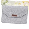 Angoily 1pc Light Grey Laptop Storage Bag Felt Sleeve for