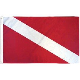 3x5ft DIVER DOWN SCUBA DIVING DIVE MARKER PRINTED NYLON WATERPROOF FLAG