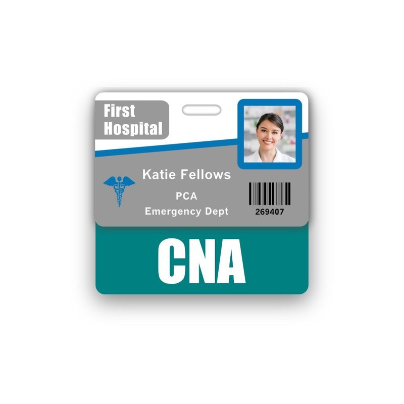 CNA Badge Buddy Horizontal w/Height & Weight Conversion Charts (Teal)