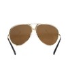 meSmart ACES1001 Noah NOR Teardrop Sunglasses, Date Glasses, Brown, Gray