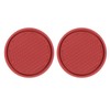 sourcing map 2pcs Car Cup Coasters Universal PVC Car Cup