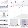 Eurmax USA Pop Up Canopy Replacement Canopy Tent Top Cover,