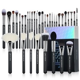 Jessup Set 35 Brochas de Maquillaje Profesionales para Rostro y Ojos T342                                                                             
