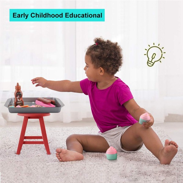 Elitoky Cookie Play Food Set, Play Food for Kids Kitchen