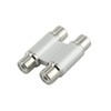 2 RCA Shielded Cable Joiner Adaptor Plug Metal Home Hi-Fi