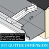 5inch Gutter Hangers (60Pcs) with Pre-Inserted Quick Screw Gutter Clips,