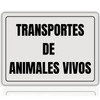 LEIASA Animal Transport Sign - 21 x 28 cm -