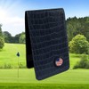 PINMEI Golf Leather Scorecard Holder Cover Yardage Book Cover with
