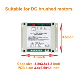 XNENPOW PWM Motor Speed Remote Control Switch Forward and Reverse, DC 9V 12V 24V 36V 15Amp for Garage Door
