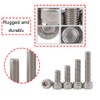 newlng M4 Allen Screw 304 Stainless Steel Hex Head Mechanical