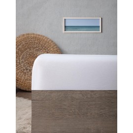 METİSTEX Fitted Sheet 100 x 200 cm White - 100% Cotton Jersey Fitted Sheet with Lycra, for Flat Sheet with Mattress Height up to 25 cm, White