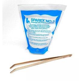SPAREX No 2 Granular Dry Pickling Compound 10oz with Copper Tong for Pickle Pot Set Jewelry Making and Soldering