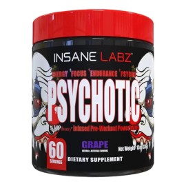 Pre Entreno Insane Labz Psychotic 60 Servicios Sabor Uva