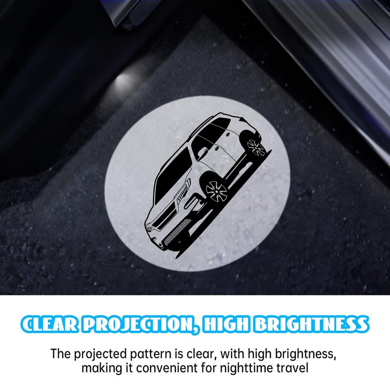 2 Pack LED Car Door Projector Courtesy Lights Ghost Shadow