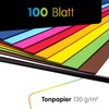 Perfect Ideaz 100 Sheets Coloured DIN A4 Clay Paper Coloured
