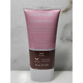 COVERGIRL 1-,CoverGirl Clean Fresh Nourishing Foundation, Dark #640.