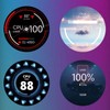 Computer Temp Monitor 2.8in Round LCD HD Micro USB Dimmable