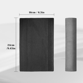 VKGUG 2 Pack Universal Car Seat Belt Pads Cover Soft Seatbelt Cover for Shoulder Pad Neck Cushion Protector Safety Strap Cover for Auto SUV Truck Airplane Gray (9.4in)