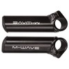 M-Wave Bar Ends Aluminium Short, Black, One Size