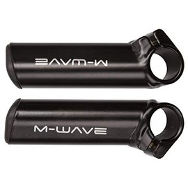 M-Wave Bar Ends Aluminium Short, Black, One Size