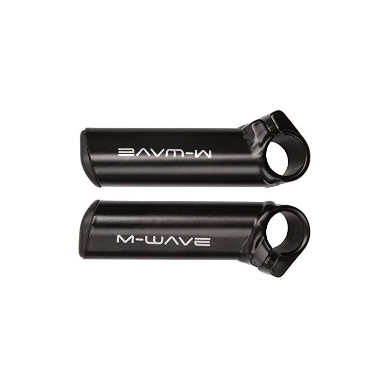 M-Wave Bar Ends Aluminium Short, Black, One Size