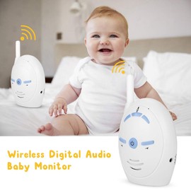 Digital Audio Baby Monitor with Intercom Function, Nanny Intercom Surveillance System Support Two-Way Audio, High Sensitivity Safety Alarm for Home/Baby/Pet (EU)