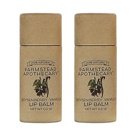Farmstead Apothecary Lip Balm (Boysenberry Vanilla, 2 Pack)
