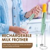Abizarch Powerful Handheld Milk Frother, Whisk Drink Mixer, Rechargeable Electric