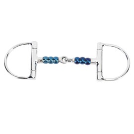 HEEPDD Freno para Caballo 125mm, Boca de Acero Inoxidable Antimordeduras, Anillo en D para Adiestramiento y Equitación, Superficie Pulida para Mayor Comodidad, Uso en Granjas y Hípicas