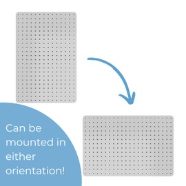 Cathedral Products Peg Board with 12 Hooks - White - 56x36cm