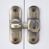 INIRET Bronze Barn Door Latches,90/180 Degree Gate Lock,Flip Gate Latches