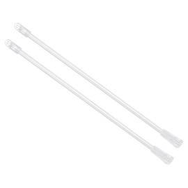 uxcell Blind Wand Replacement, 1Pcs 12" Long Plastic Blind Tilt Wand with Hole, Vertical Blind Rod Stick for Window Blind Stick Wand Opener (Transparent)