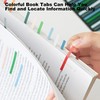 6 Pack Multi-Function Sticky Index Tabs,1800 Pieces Tiny Text Highlighter