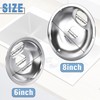 LEONTOOL 4 Pack Chrome Drip Pans Kits Electric Stove Drip