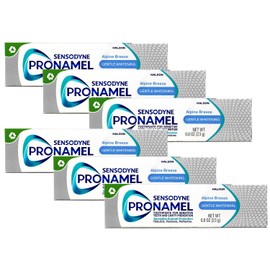 Sensodyne Pronamel Toothpaste, Gentle Whitening, Alpine Breeze Travel Size 0.8 Ounce (Pack Of 6)
