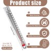 Tellegloww 12 Pcs V Shaped, Dual Scale Science Thermometers, Mercury