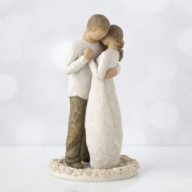 Willow Tree Promise, sculpted hand-painted cake topper