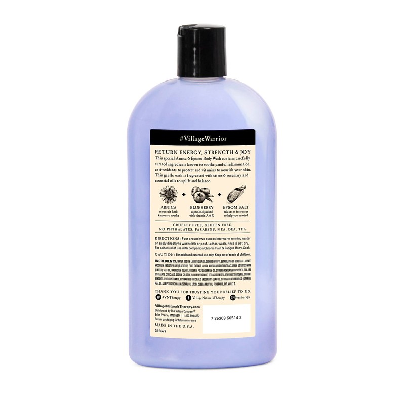 Village Naturals Therapy Chronic Pain & Fatigue Body Wash 20