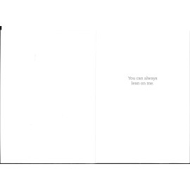 Gartner Greetings Lean On Me I'm Here For You Encouragement Greeting Card By Gartner Greetings