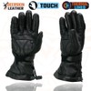 Milwaukee Leather MG7518 Men's Black Deerskin Gauntlet Motorcycle Hand Gloves