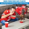 Party Dog Disposable Red Cup Style Pet Food Bowls for