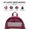 Ivy Classic Canvas Backpack, Red Violet