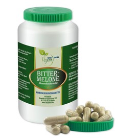 VITA IDEAL Vegan® BITTER - Melone 180 KAPSELN - Momordica charantia - Tagesportion 900mg, BITTER-MELONE reines Pulver. Natürlich, pflanzlich & ohne Zusatzstoffe.