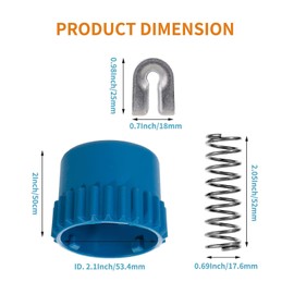 Trimmer Head Repair Kit: 2Pcs 537185801 Bump Knob + 2Pcs 537186001 Spring + 4Pcs 537185902 Eyelet,Sleeve for Husqvarna T35 123L 225L 232L 322L 323L 324Lx 325L 326L 525LS 530LS 535LS